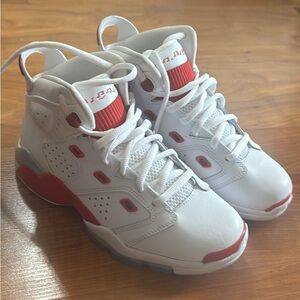 Gently used Air Jordan 6-17-23 red and white 5Y